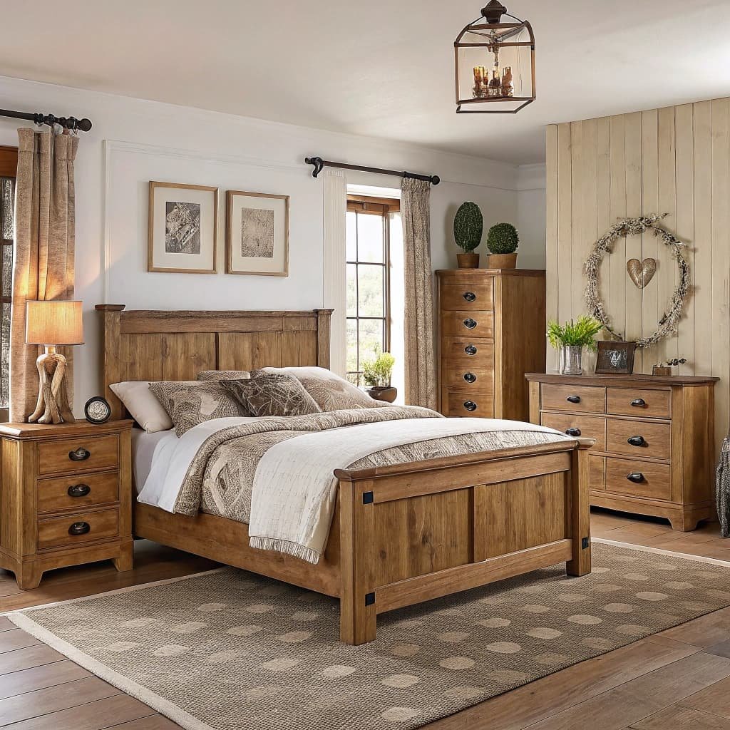 solid oak bedroom set