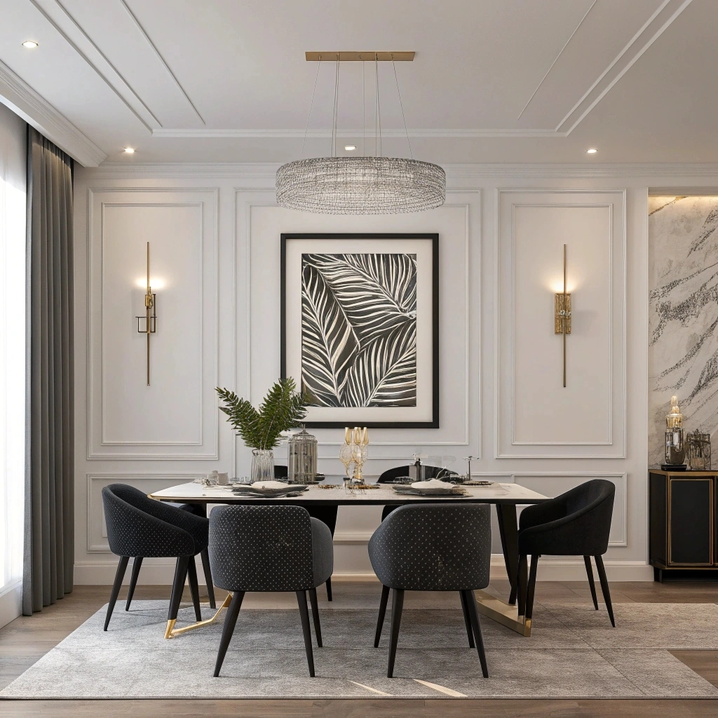 black white home decor