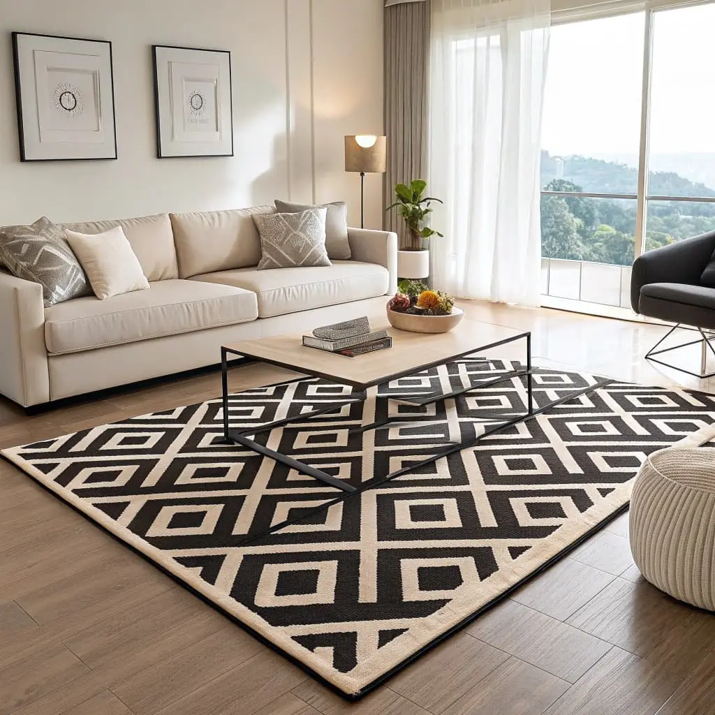 black and white home accents