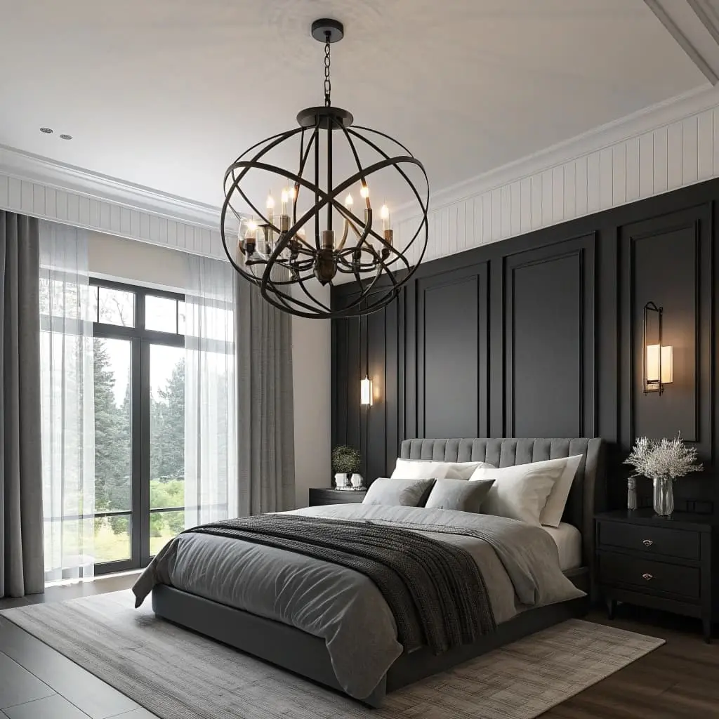 decorating in black and white bedroom