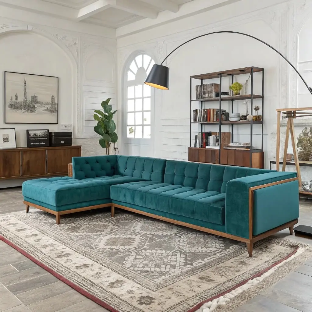 mid century modern sectional