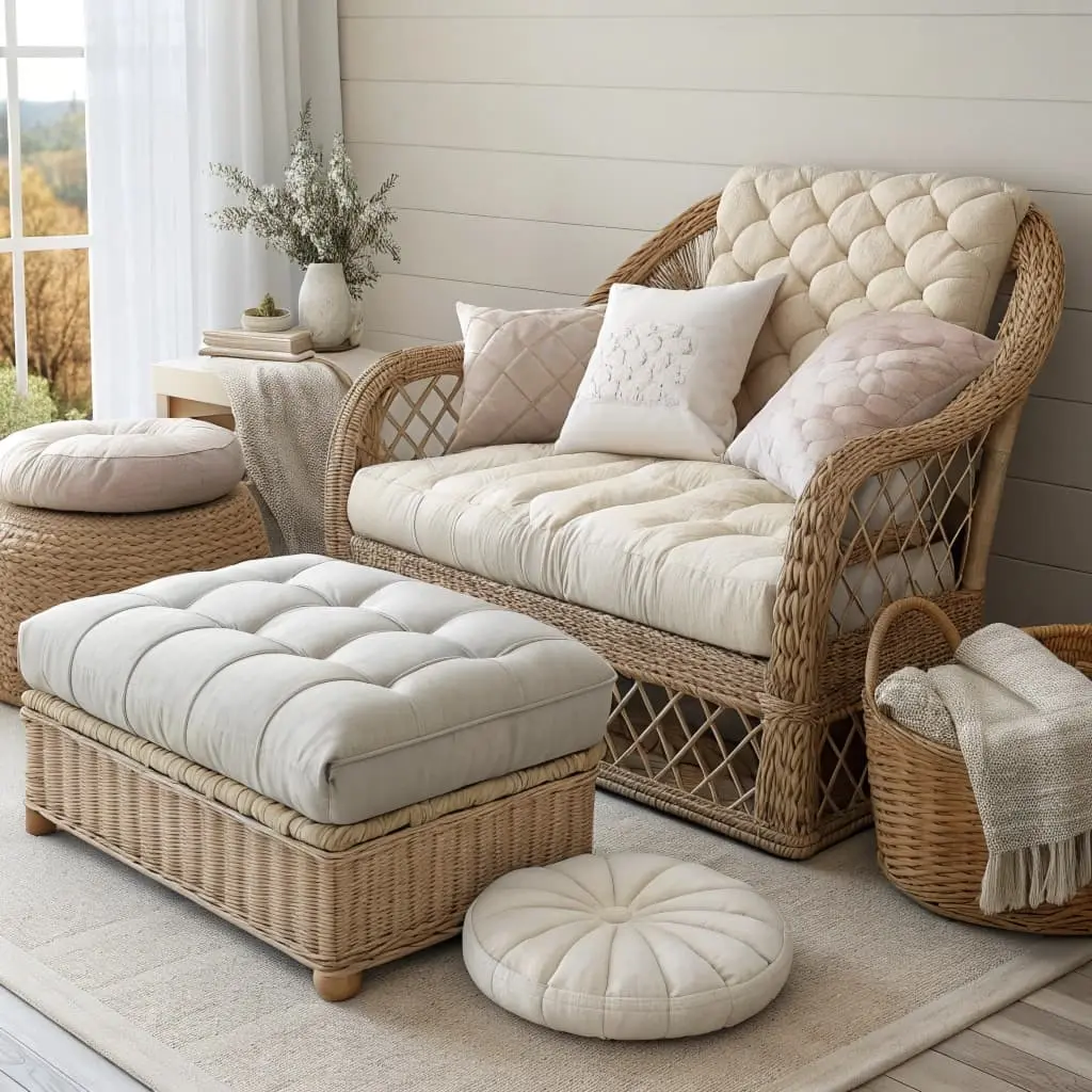 wicker bedroom furniture