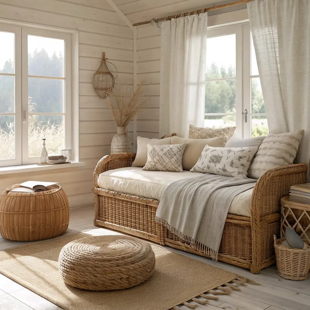 wicker bedroom furniture