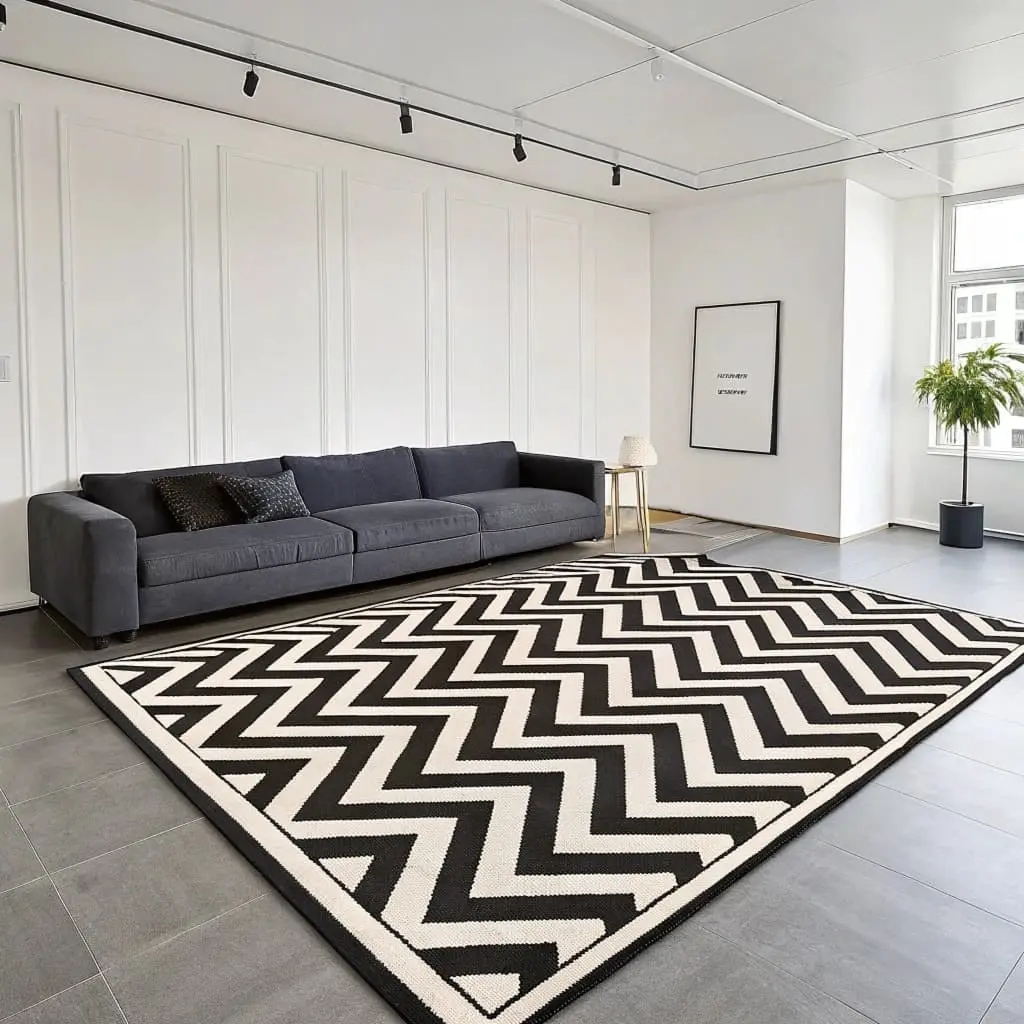 black and white decor
