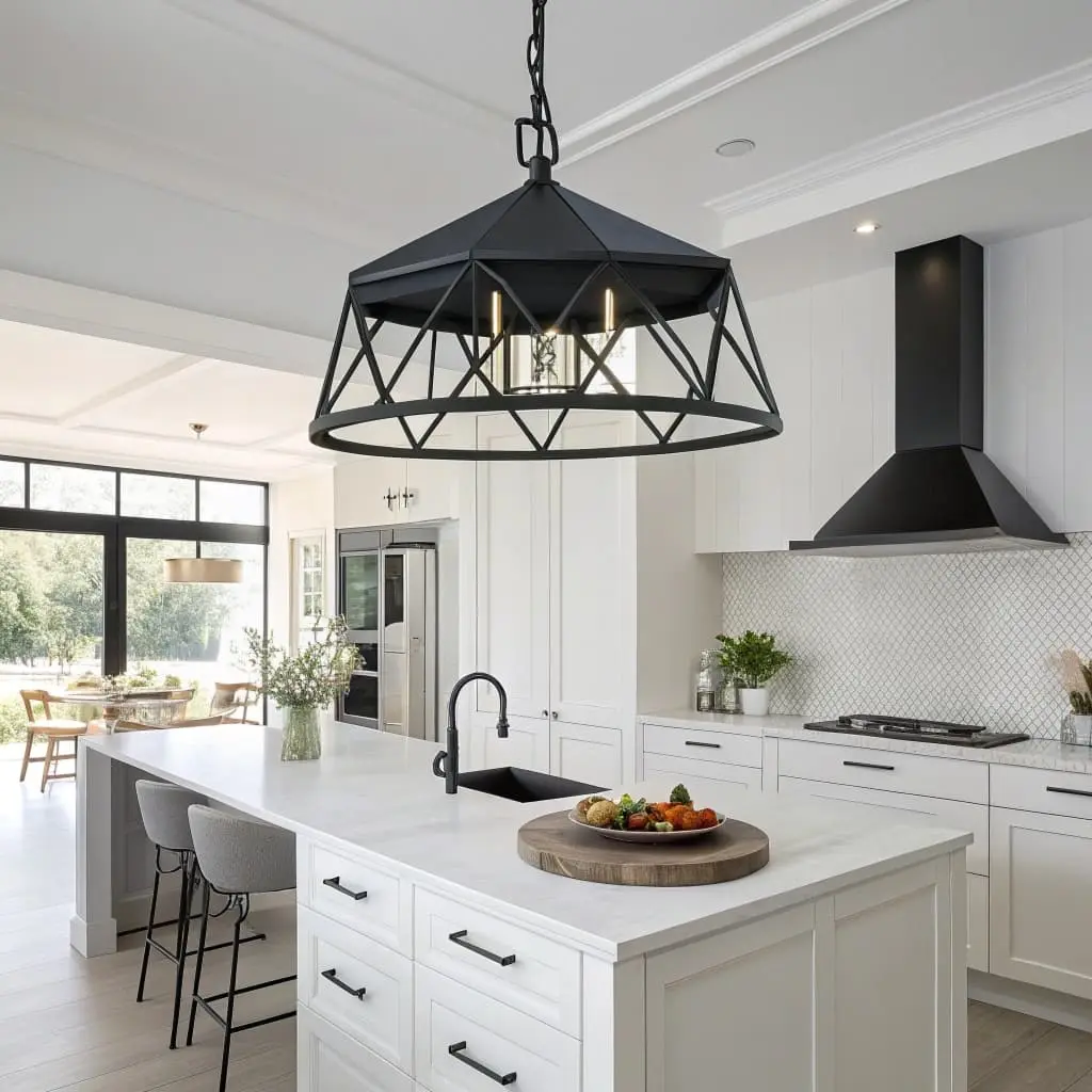 black and white kitchen decor