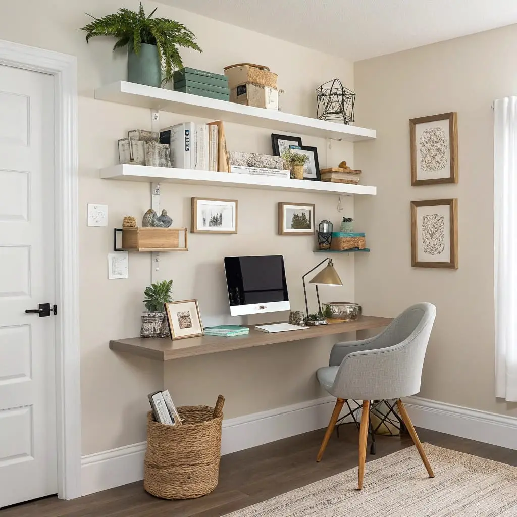 decorating a home office guest room