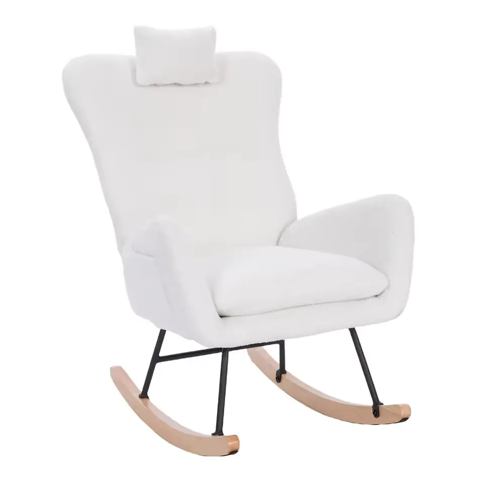 white rocking chairs