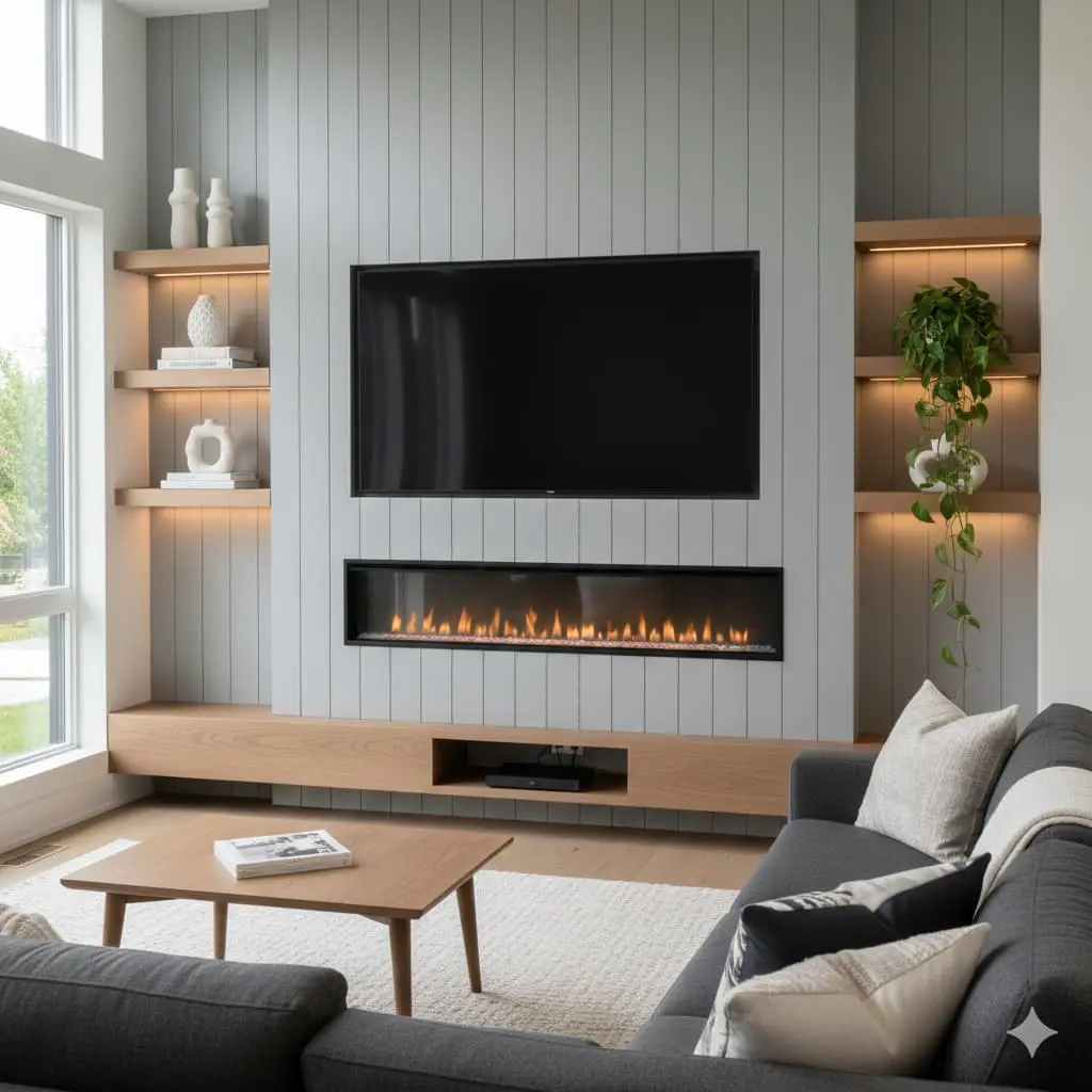 living room arrangements with fireplace