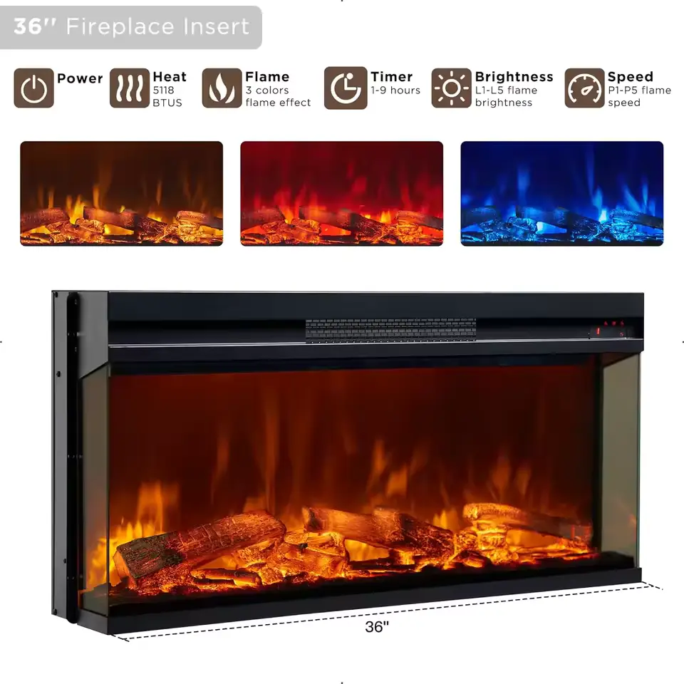 electric fireplace tv stand