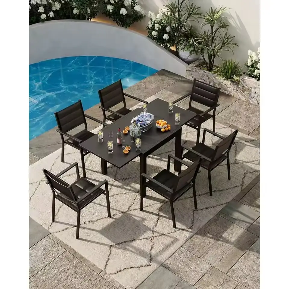 outdoor aluminum table