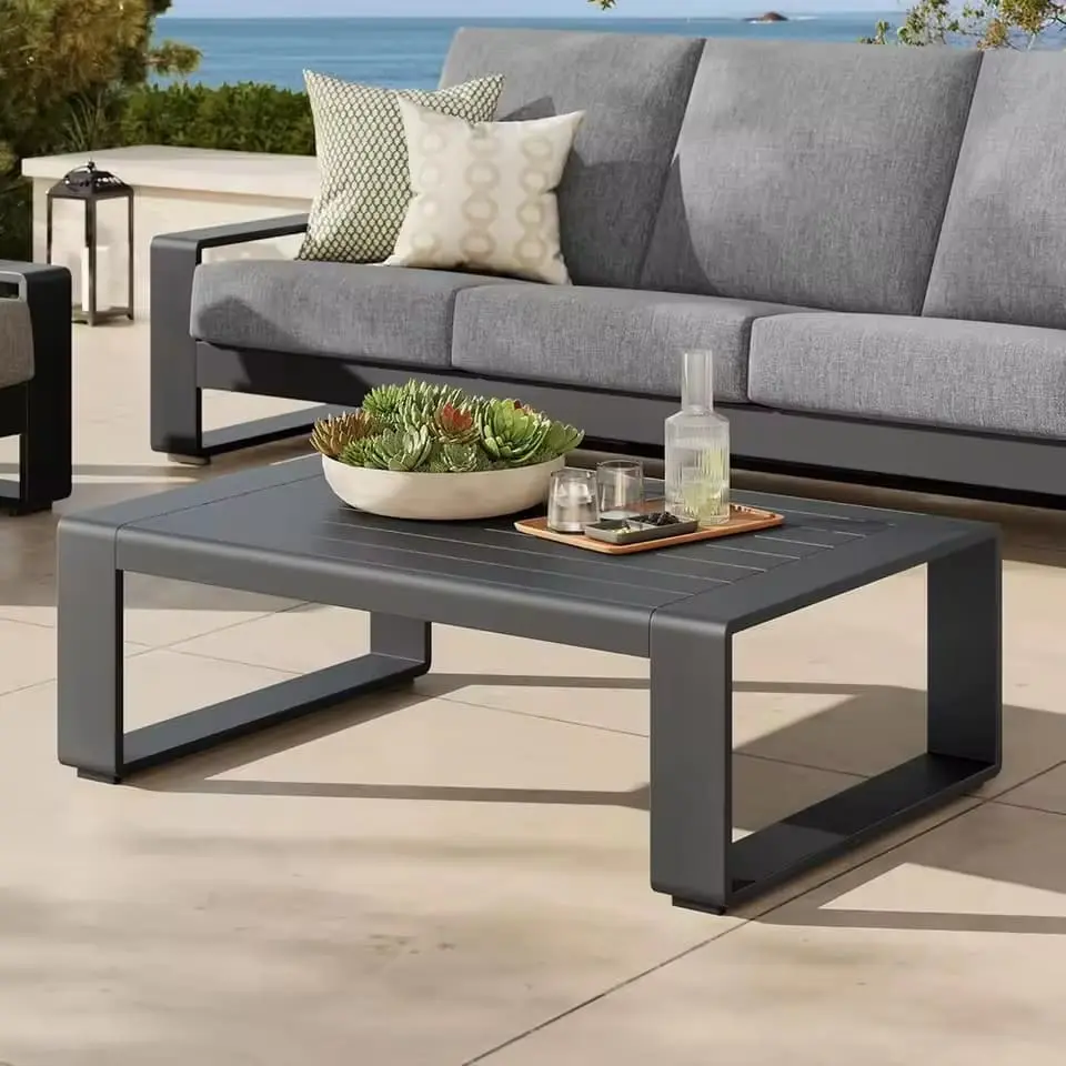 outdoor aluminum table
