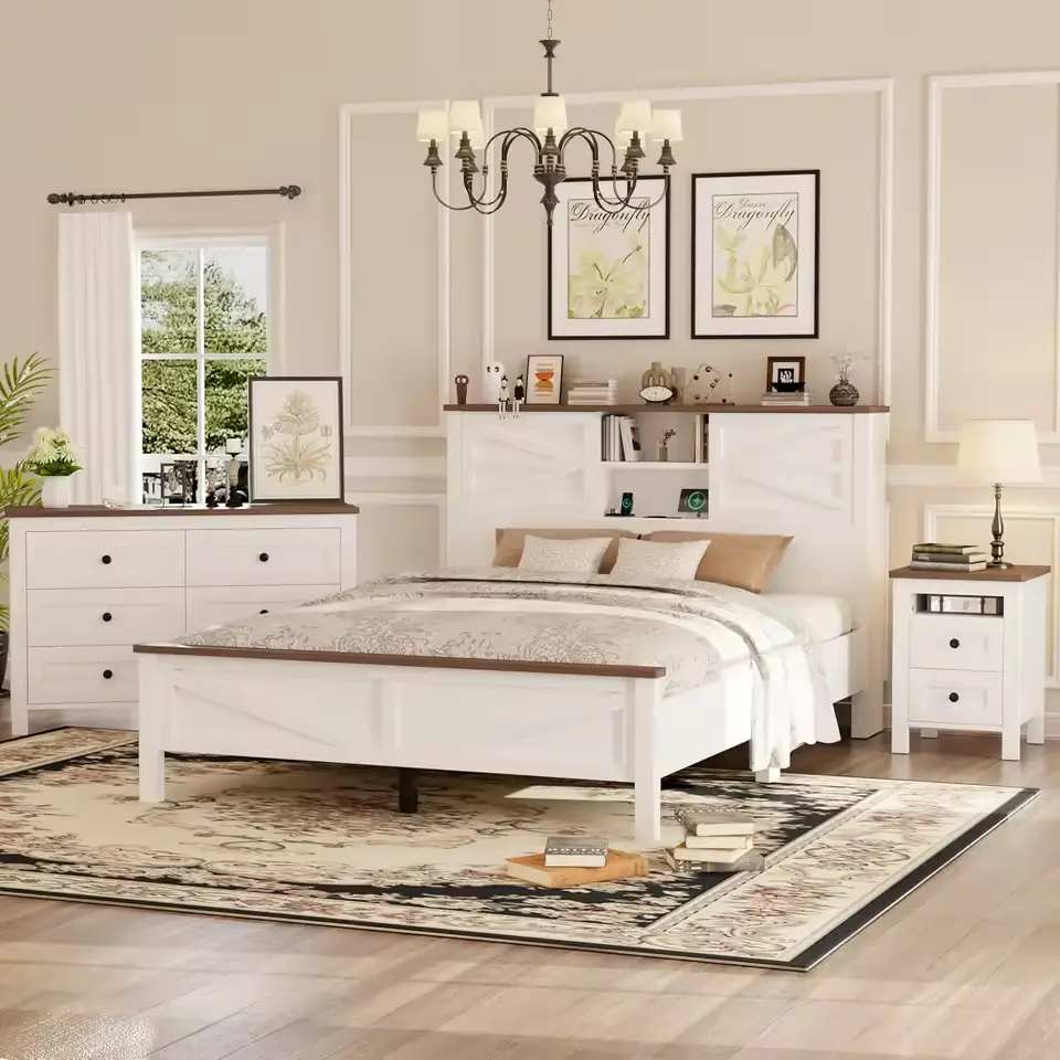 white queen bedroom set