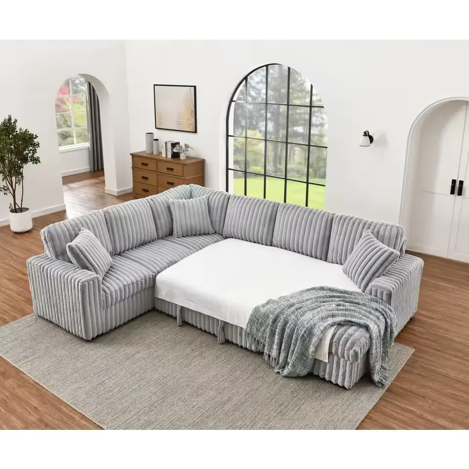 large sectional with pull out bed