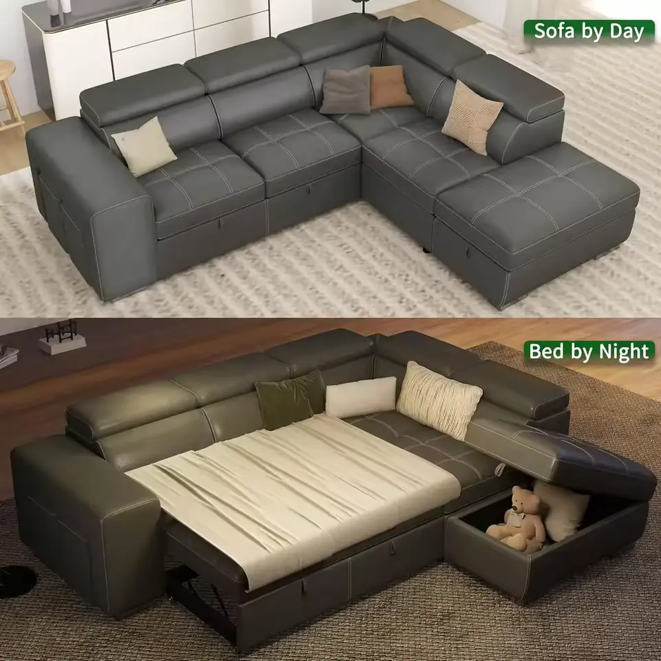large sectional with pull out bed