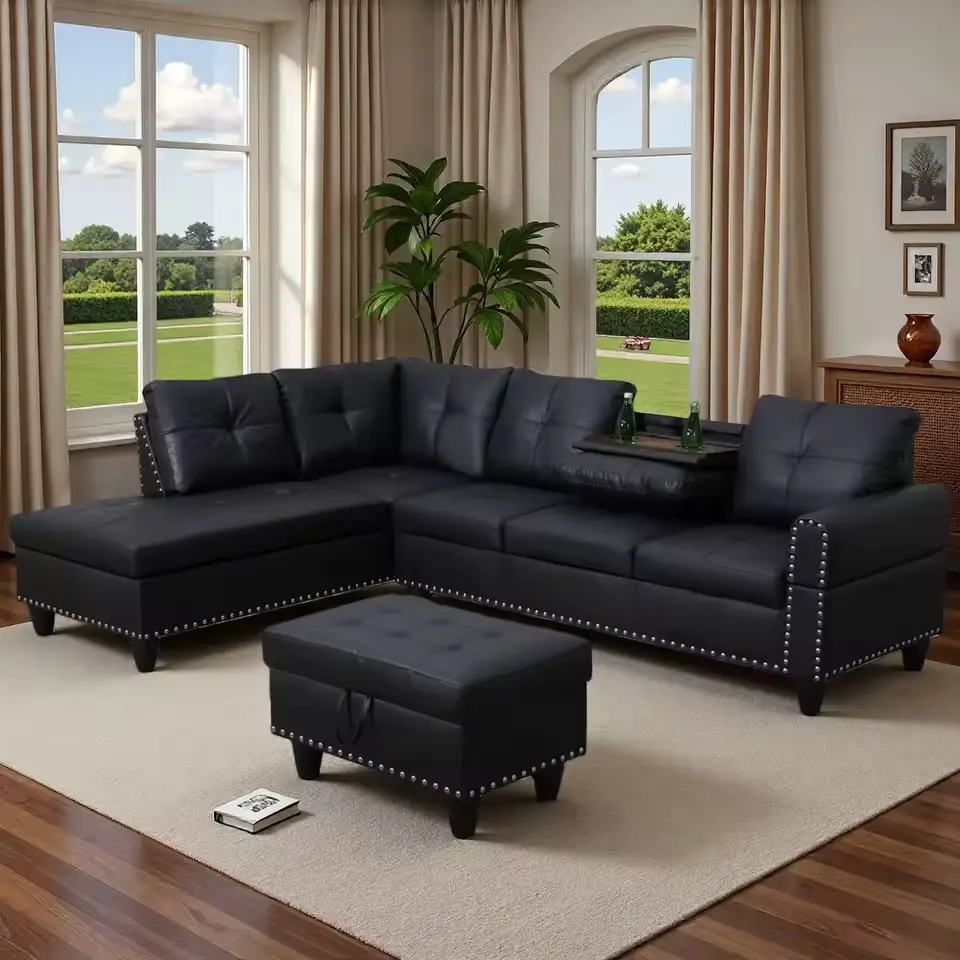 leather living room set