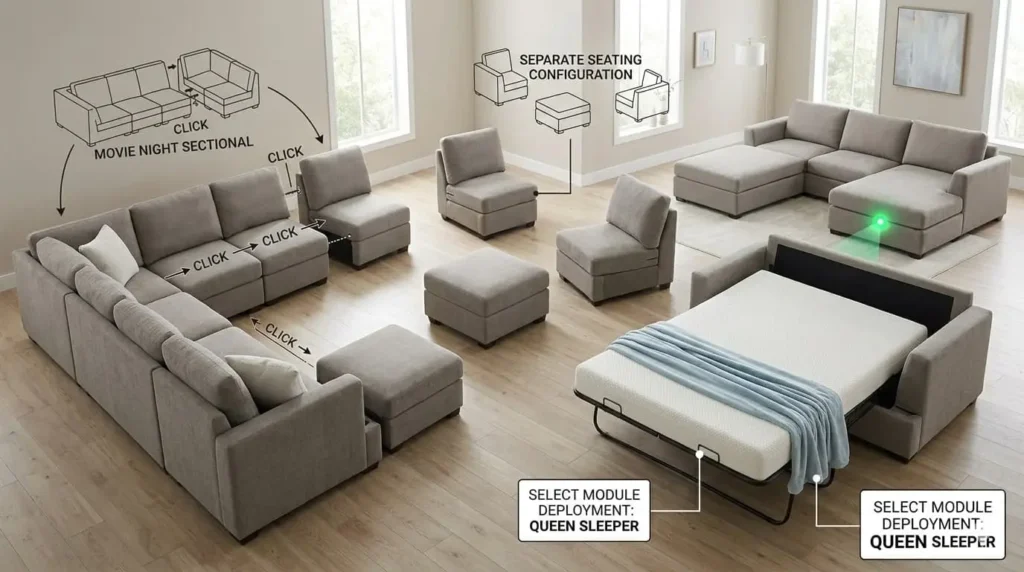 couch bed sectional