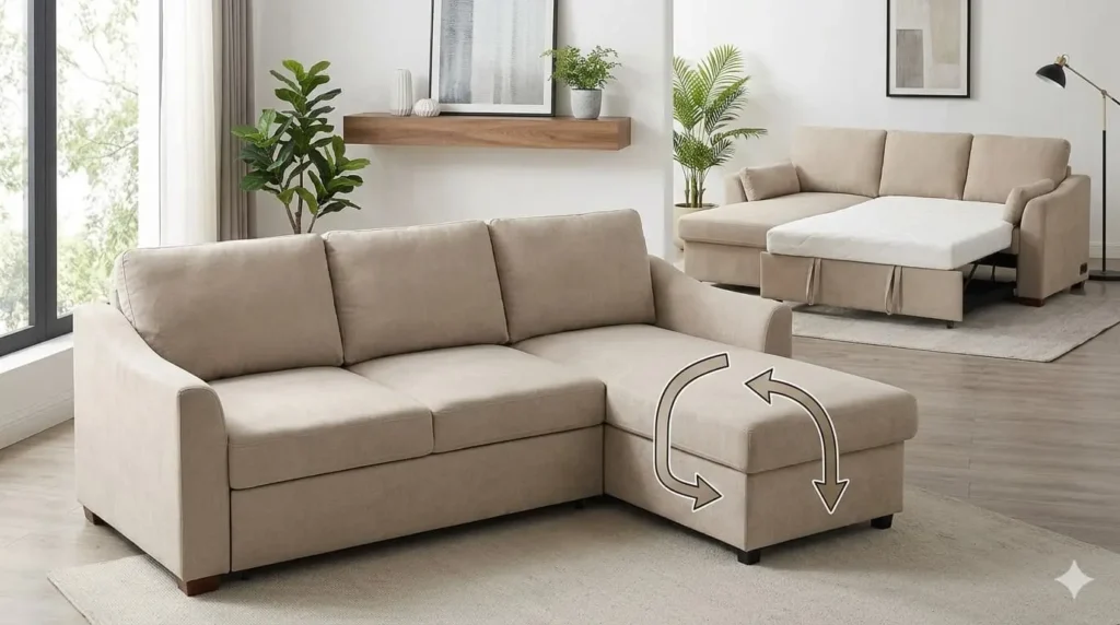 couch bed sectional