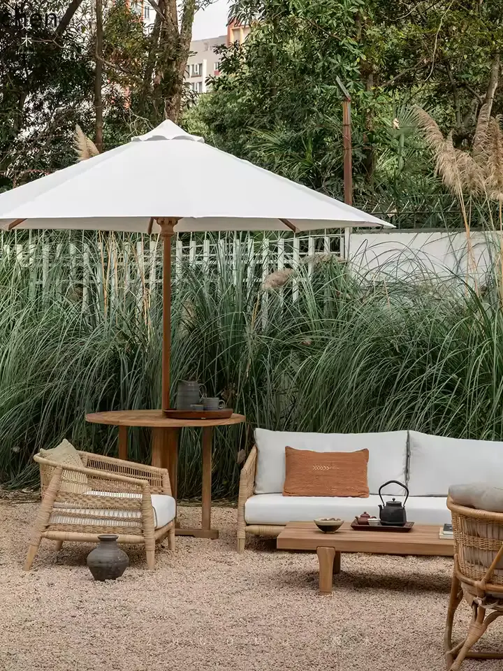patio furniture set with umbrella