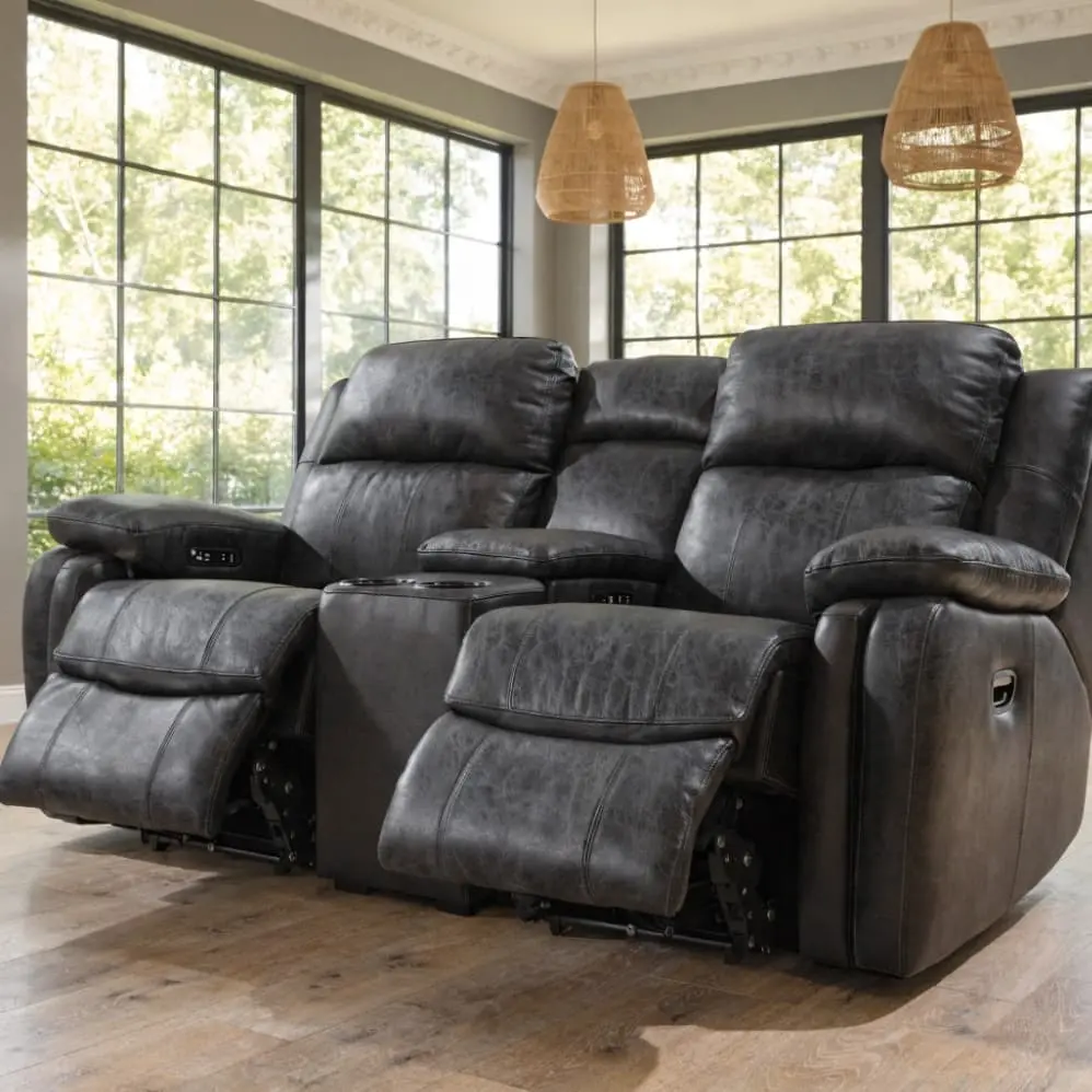 leather reclining couch and loveseat