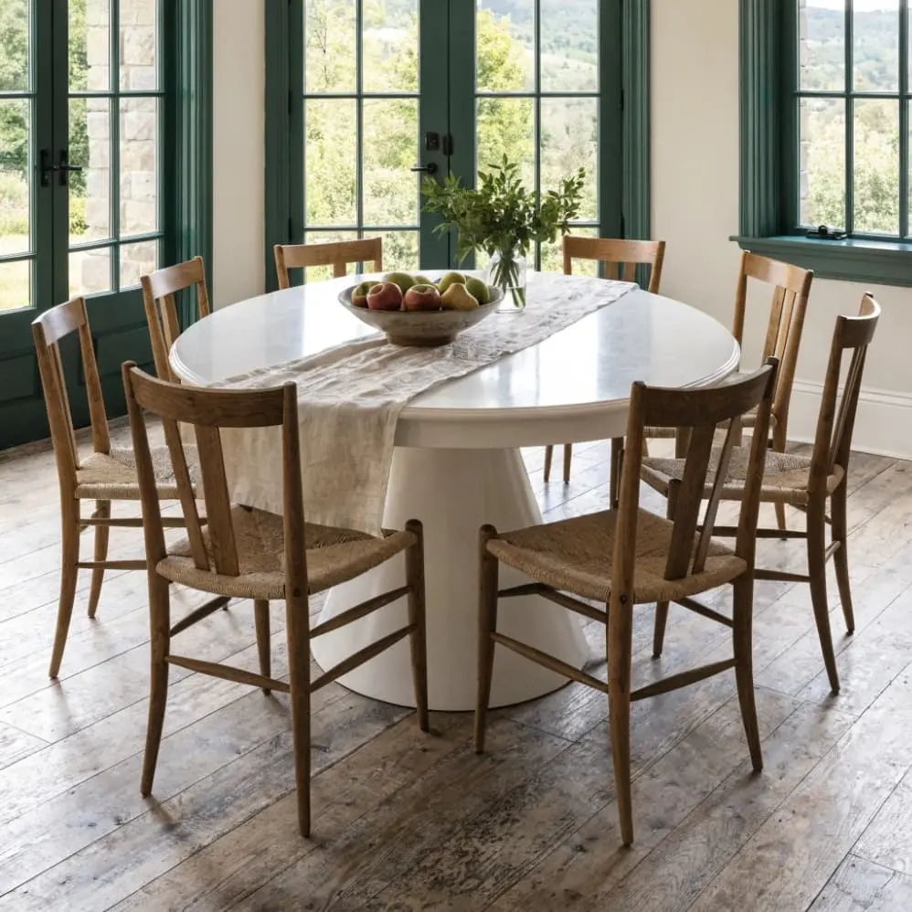 white and oak furniture
