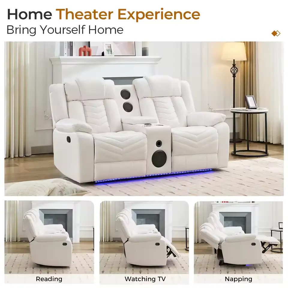 leather reclining couch and loveseat