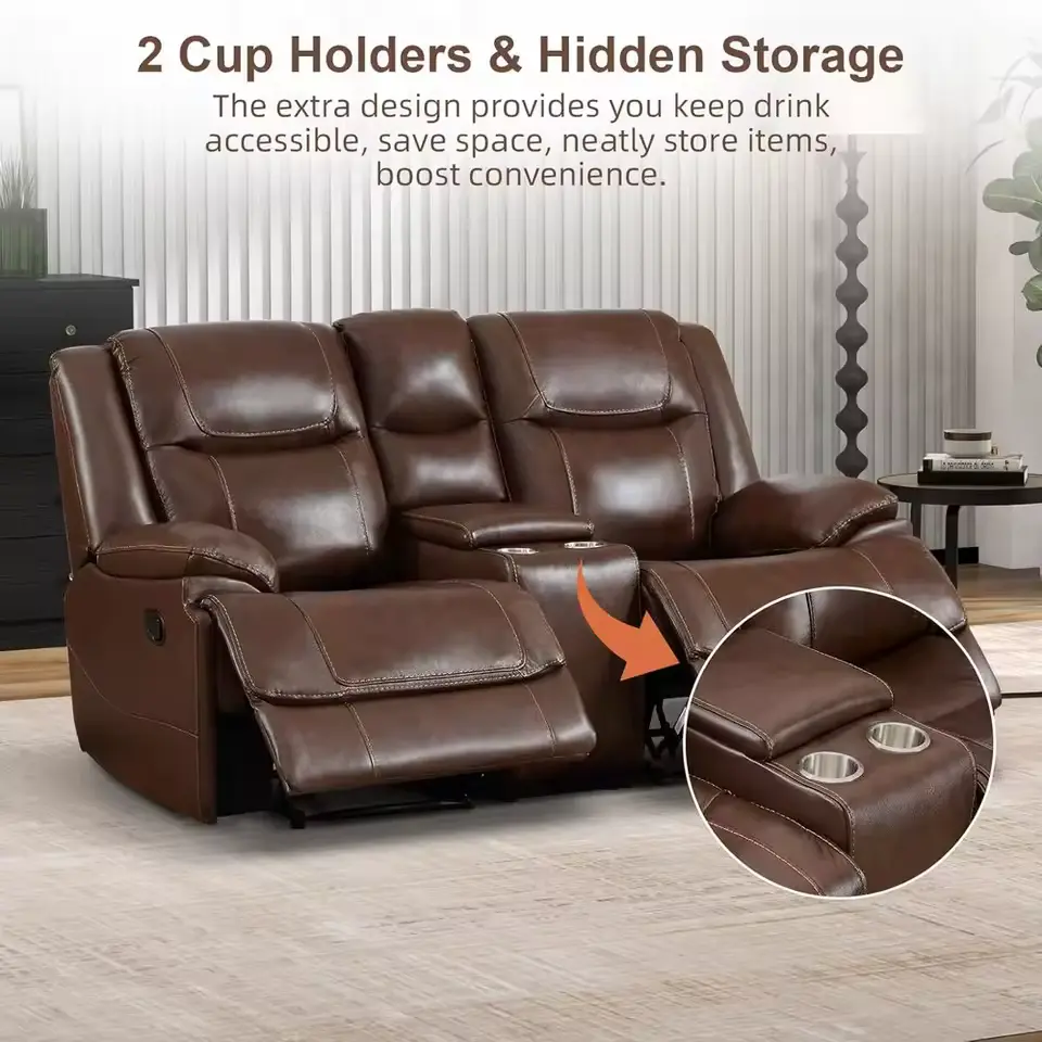 leather reclining couch and loveseat