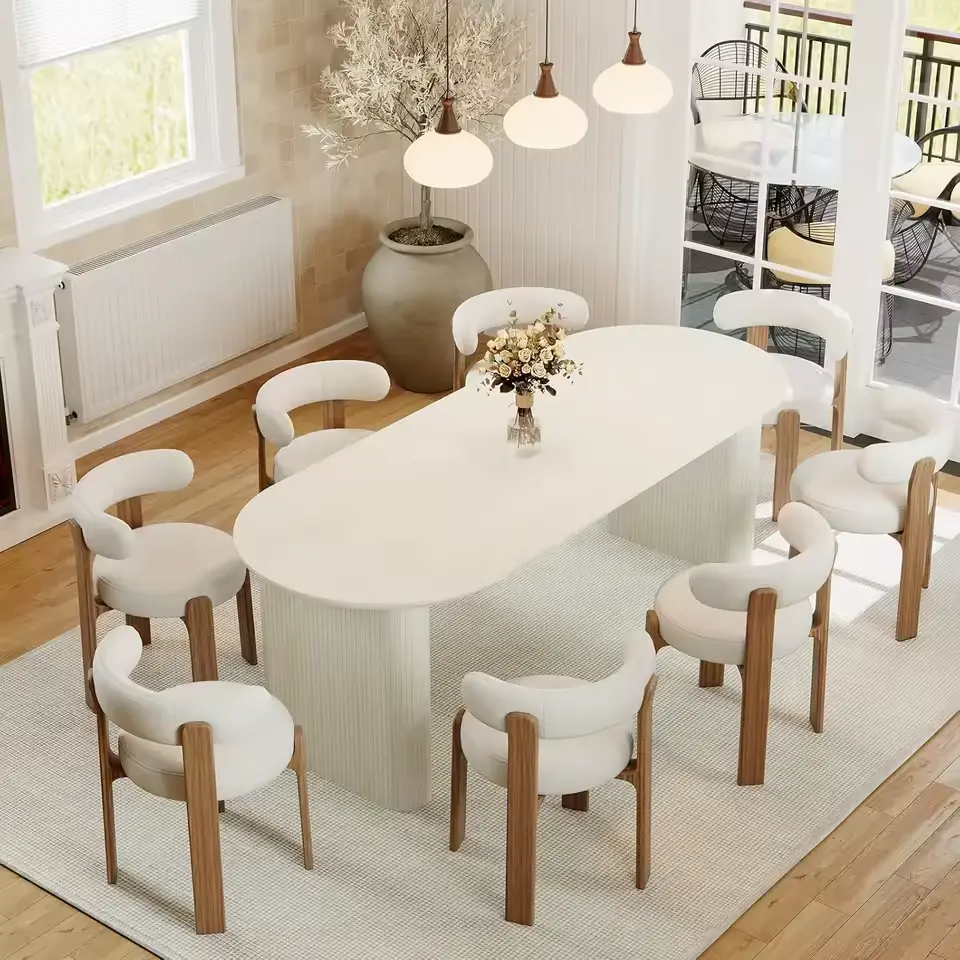 white and oak table