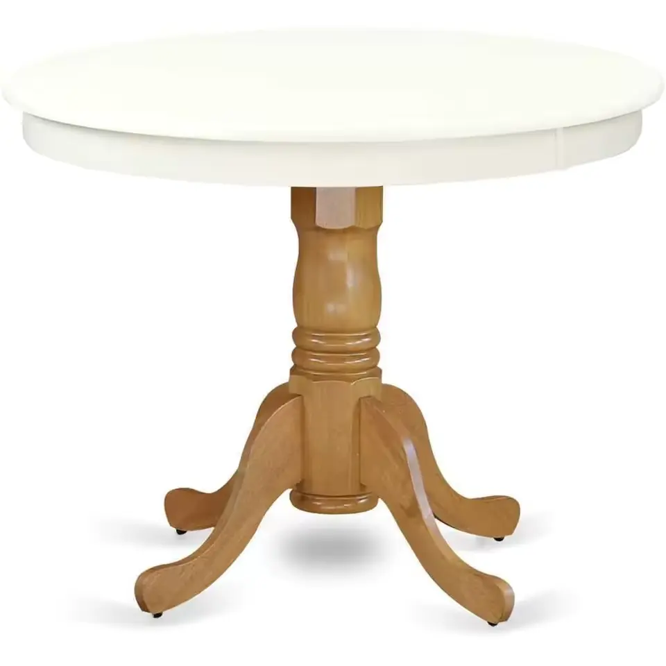 white and oak table