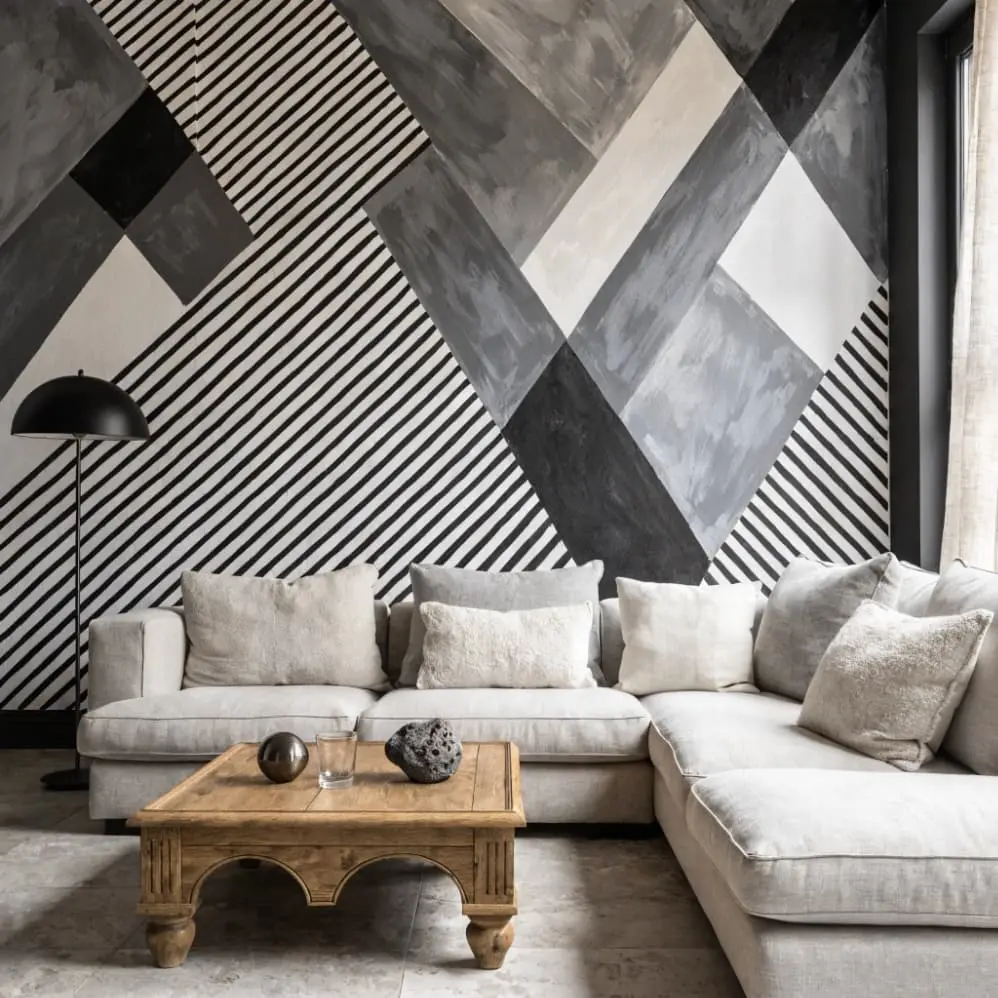accent walls in living room
