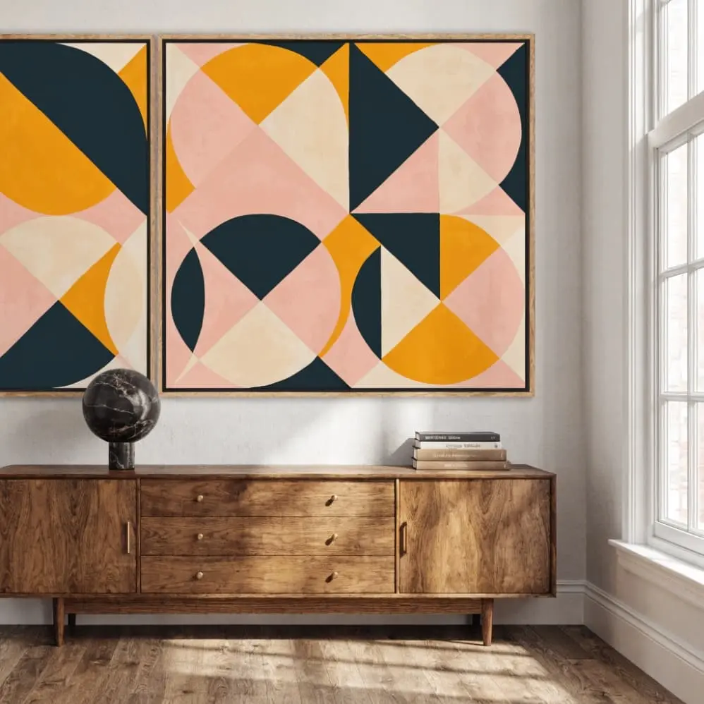 mid century wall decor