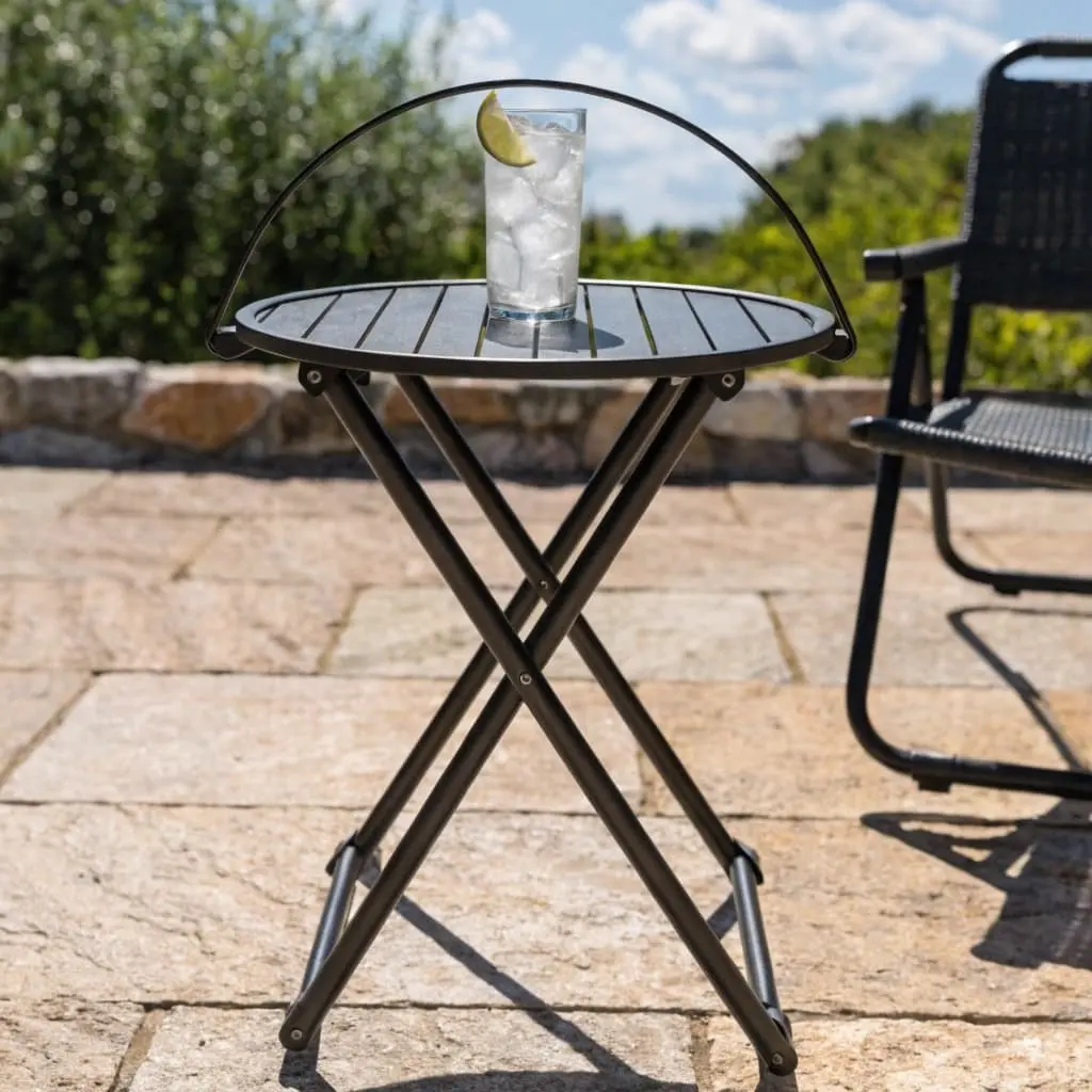 metal outdoor side table