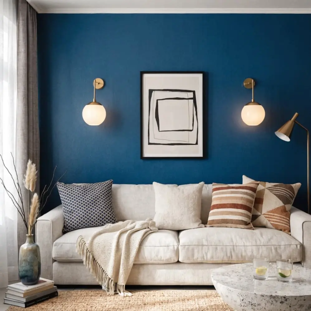 accent walls in living room